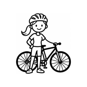 Adesivo Família - Mãe ciclista