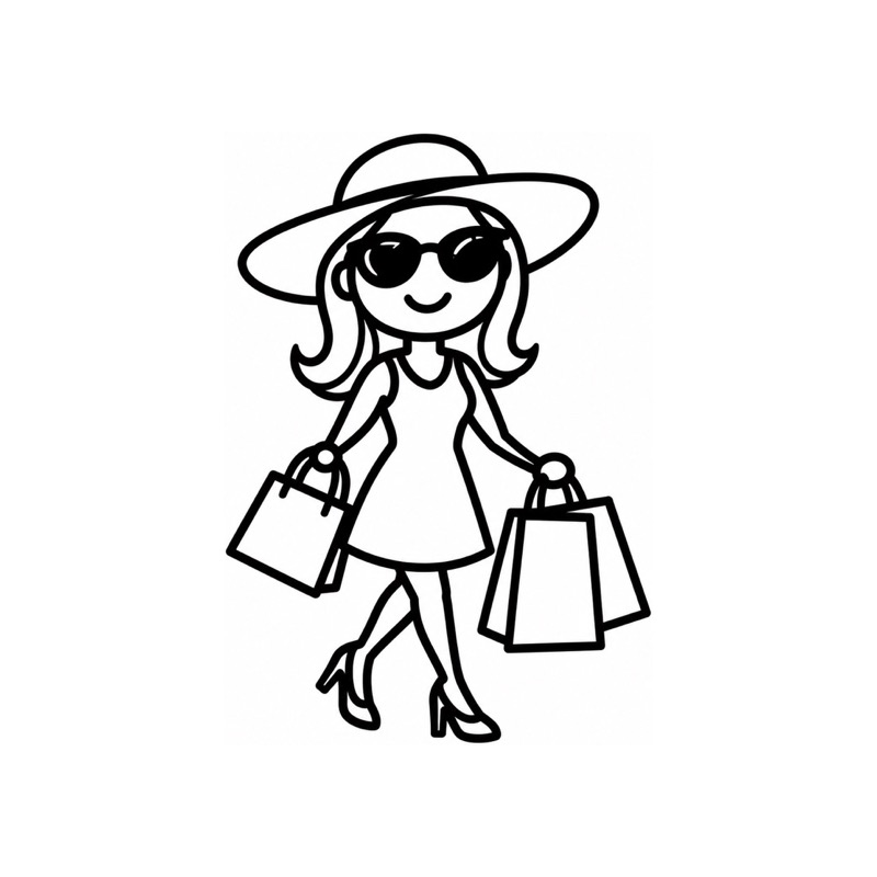 Adesivo Família - Mãe shopping