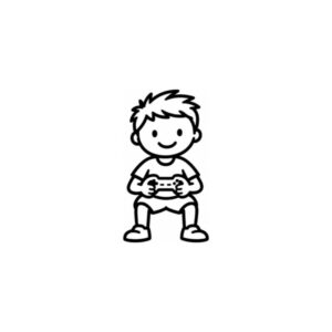 Adesivo Família - Menino gamer