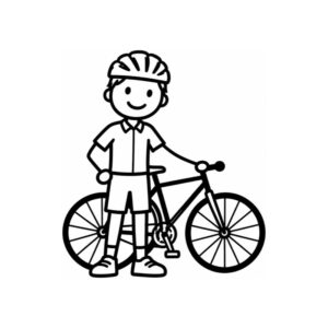 Adesivo Família - Pai ciclista