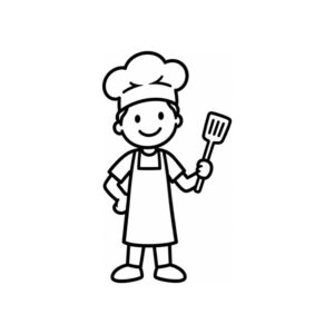 Adesivo Família - Pai cozinheiro